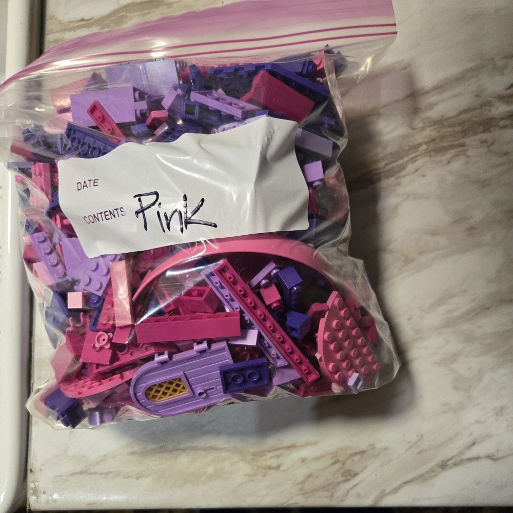 Pink and Purple Building Blocks